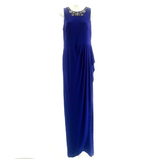 Ralph Lauren Formal Maxi Dress Rhinestone sz 10 - Picture 1 of 5
